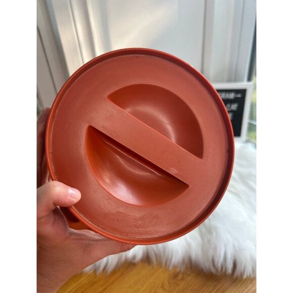 Vintage Pyrex glass and orange plastic kitchen canisters jars containers - Picture 4 of 7